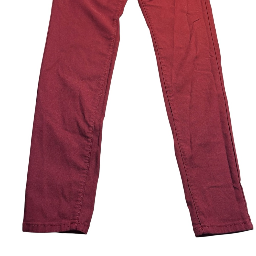 YMI Jeans Medium Burgundy Skinny High Rise Rayon Nylon Spandex Stretch 5-Pocket - Picture 5 of 14